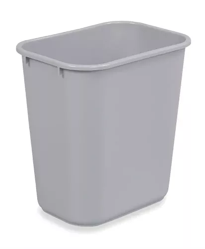 Rubbermaid rektangulär papperskorg i slitstark plast – praktisk avfallsbehållare med rak form för effektiv avfallshantering i kontor, städning och offentliga miljöer