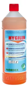 Hygilen sanitetsrent 1 liter – effektivt rengöringsmedel för daglig rengöring av badrum, toaletter och sanitära ytor