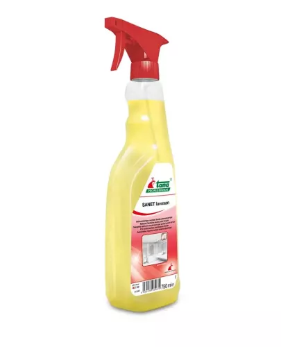 Tana Sanet Lavosan 750 ml – sanitetsrent med fräsch doft för effektiv rengöring av badrum och toaletter  Sanitetsrengöring från Tana – Sanet Lavosan 750 ml för kalk, tvålrester och smuts