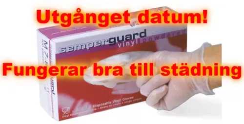 Semperguard vinylhandskar opudrade XL – engångshandskar i vinyl för hygieniskt skydd inom vård, städ och livsmedel