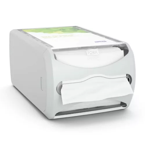 Servettdispenser Tork Xpressnap liggande grå N – kompakt och effektiv dispenser för hygienisk servering av servetter