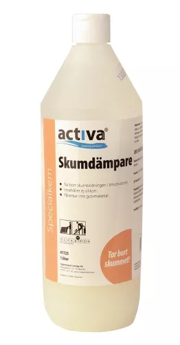 Skumdämpare Activa 1L – effektiv skumbekämpning för rengöringsmaskiner, professionell städkemi från Activa