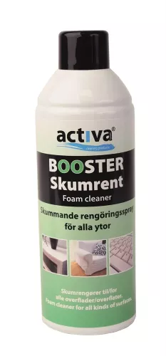 Activa Booster skumrengöring 520 ml aerosol – effektiv och snabbverkande rengöringsspray för ytor och fläckar