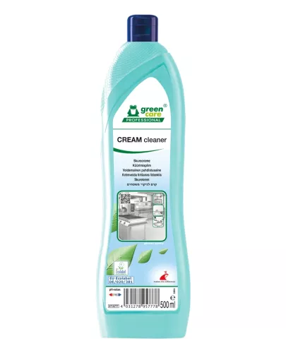 Green Care Cream Cleaner 500 ml – miljömärkt skurcrème för effektiv rengöring av hårda ytor utan att repa