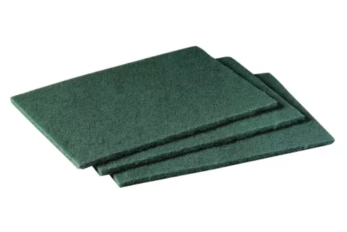 3M Scotch-Brite skurnylon 96 flexibla grön – skurnylon i slitstarkt material för kraftfull rengöring med hög smutsupptagning, löser upp ingrodd smuts och inbrända beläggningar men behåller flexibilitet för svåråtkomliga ytor, anpassad för kök