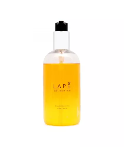 L’Apé Collection Oriental Lemon Tea handtvål 300 ml lyxig flytande handtvål med frisk citrus- och tedoft, återfuktande formula och elegant pumpflaska för stilren och hygienisk handtvätt i badrum, hotell och spa