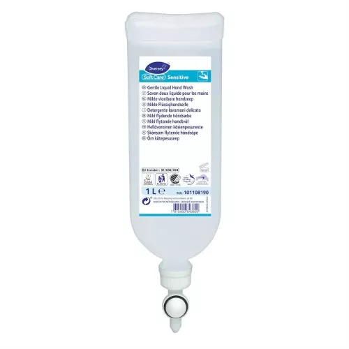 Soft Care Wash H2 1 liter mild flytande handtvål med skonsam och effektiv rengöring, dermatologiskt testad och lämplig för frekvent handtvätt i vård, livsmedel och professionella miljöer