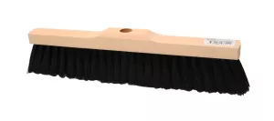 Sopborste Max 40 cm med trästomme och borst av tagelblandning, idealisk för torr sopning av inomhusgolv