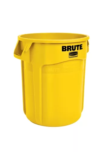 Rubbermaid Brute soptunna gul, 76 liter – slitstark plastbehållare för tuff avfallshantering i industri, kök och offentlig miljö