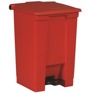 Rubbermaid Slim Jim 50L Resin Step-On Front Röd