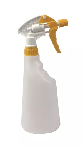 Activa Basic sprayflaska gul, 600 ml – ergonomisk plastflaska med justerbart munstycke