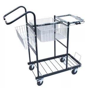 Städvagn Max – robust och flexibel städvagn med flera hyllor och hållare för professionell lokalvård