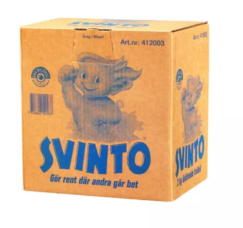 Svinto stålull 2 kg – klassisk rengöringsstålull med inbyggd tvål för effektiv borttagning av fett, fastbrända rester och ingrodd smuts på rostfritt, kastruller och hårda ytor, utvecklad för storkök, fastighetsservice och industrimiljöer där hög