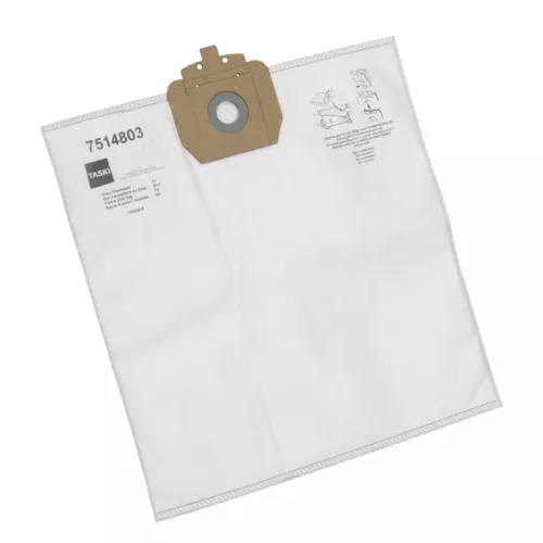 Taski Vento 8 fleece dammsugarpåsar 10-pack – original engångs dammsugarpåsar i slitstarkt fleece för effektiv dammupptagning med hög filtreringsförmåga och säker passform, anpassade för Taski Vento 8 inom professionell städning