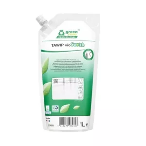 Tawip vioSwitch 1 liter – refillpåse med miljömärkt golvvårdsmedel för daglig rengöring  Refillpåse 1L med Tawip vioSwitch – effektivt och hållbart golvmedel från Green Care Professional