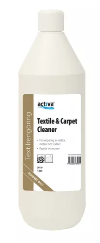 Textile & Carpet Cleaner Activa 1L – effektiv textilrengöring för mattor, möbler och bilklädsel, löser smuts och fläckar skonsamt