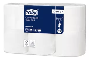 Toalettpapper Tork Universal T4 Natur 2-lagers – miljövänligt och hållbart val för offentliga toaletter