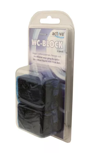 Activa BlueBlock toalettrengöring 50g, 2-pack – effektiv WC-rengöring som motverkar kalk och dålig lukt