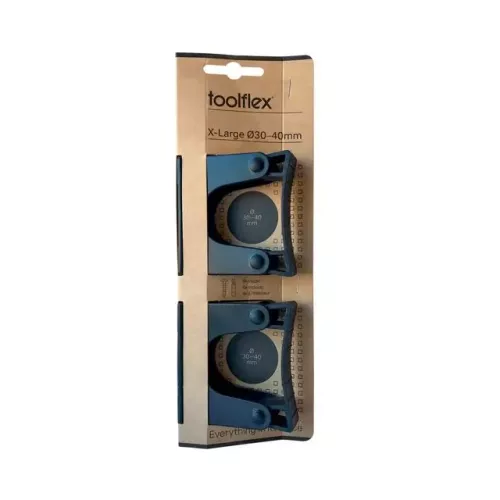 Toolflex Original X-Large 2-pack svart – extra stora och slitstarka hållare för upphängning av större redskap och verktyg