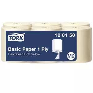 Tork Basic Papper 1-lag Gul 300m Universal M2