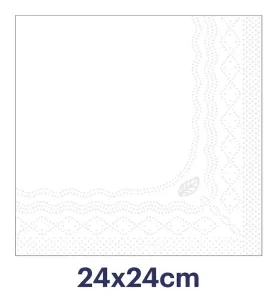Tork Cocktailservett Vit 24cm