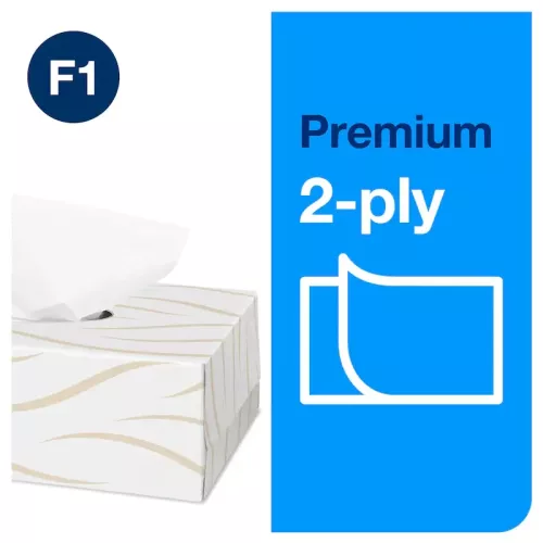 Tork extra mjuk ansiktsservett 2-lag Premium F1 – skonsamma och mjuka servetter för ansikte och hygienbruk