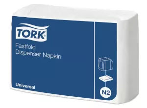 ​Tork Fastfold Vit Dispenserservett 1-lag Universal N2