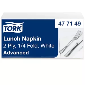 Tork Lunchservett Vit 2-lag 33x33cm Advanced