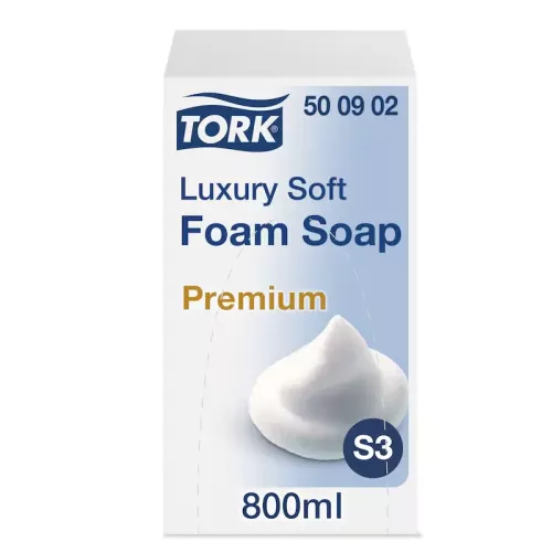 Tork Sensitive återfuktande hand lotion S2 475 ml – parfymfri, extra mild och dermatologiskt testad handkräm för känslig hud, kompatibel med Tork S2 dispensersystem för professionell hudvård i vård, kontor och offentliga miljöer
