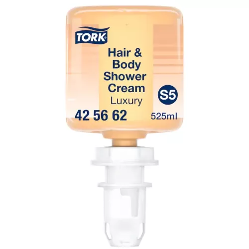Tork Sensitive mini handtvål S5 475 ml i gul behållare – extra skonsam och parfymfri flytande tvål för känslig hud i professionella miljöer