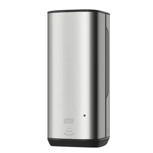Tork Skincare dispenser Intuition Sensor S4 i rostfritt stål – beröringsfri dispenser med sensor för tvål och handdesinfektion, hygienisk och stilren lösning för vård, kontor och offentliga miljöer