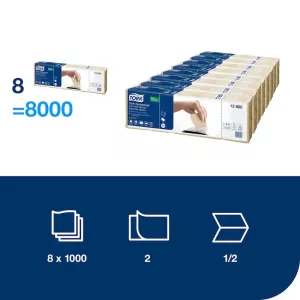 ​Tork Xpressnap® Extra Mjuk Natur Dispenserservett N4 – 2-lag Premium