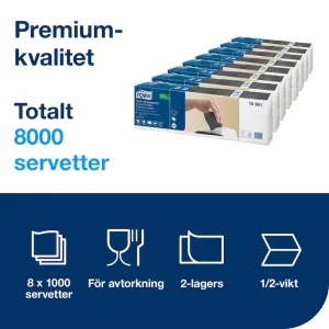 ​Tork Xpressnap® Extra Mjuk Svart Dispenserservett N4