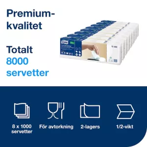 Tork Xpressnap® Extra Mjuk Vit Dispenserservett N4
