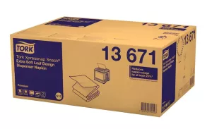 Tork Xpressnap Snack Extra Mjuk Vit Dispenserservett 2-lag Premium N10