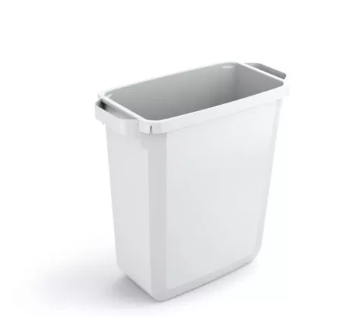 Durable Durabin rektangulär tunna med handtag, robust plastbehållare för avfallshantering i kontor, kök eller industriella miljöer