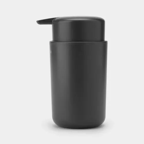 Tvålpump Brabantia mörkgrå – stilren dispenser för flytande tvål med hållbar design för badrum