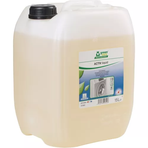 Green Care Activ Liquid tvättmedel 1,5L – miljömärkt flytande kulörtvättmedel för effektiv rengöring redan vid låga temperaturer