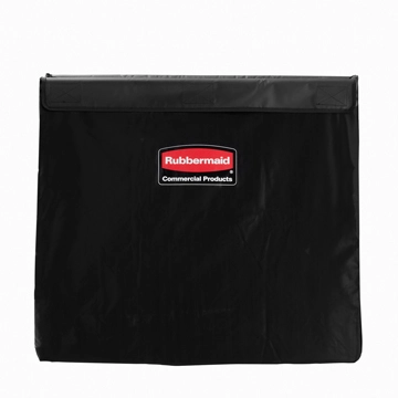 Rubbermaid X-Cart tvättsäck i svart, 30-serien, hopfällbar vagnstruktur utan innerpåse för flexibel hantering av tvätt och avfall