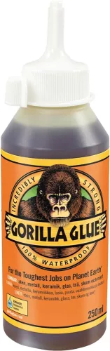 Gorilla Glue universallim – extra starkt och vattenresistent lim, 250 ml för trä, metall, sten och plast