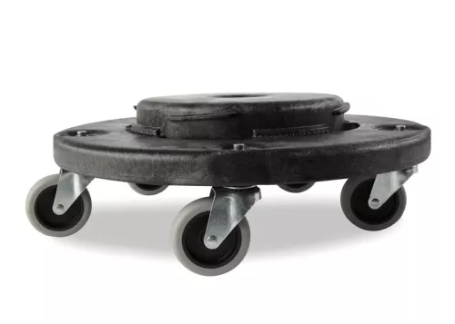 Rubbermaid Dolly-vagn för Brute container – stabil och rullbar vagn för säker och ergonomisk hantering av avfallstunnor i professionella miljöer