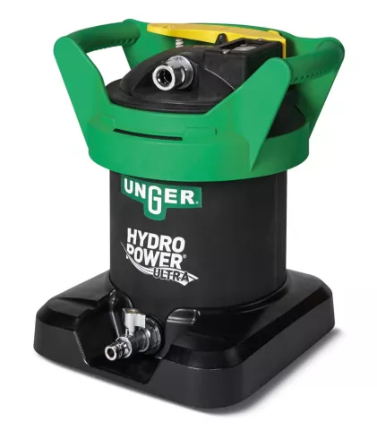 Unger HydroPower Ultra S vattenfilter – kompakt renvattensystem för fönsterputs med effektiv jonbytarteknik och DI-harts