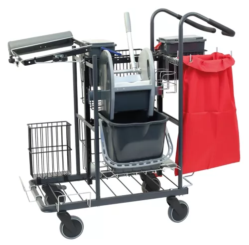 Våt-/moppvagn Activa Synergy – ergonomisk och funktionell städvagn med dubbla hinkar för effektiv golvrengöring