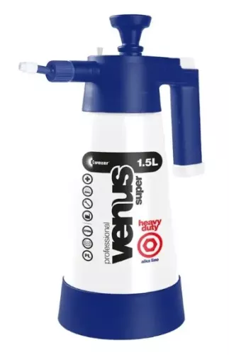 Venus Super HD Alkaline 1,5L – tryckspruta för alkaliska rengöringsmedel, robust konstruktion, justerbart munstycke och effektiv applicering inom städ och industri