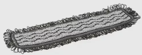 Vikan Damp 42 Dark mopp grå 40 cm – slitstark mikrofibermopp för fuktmoppning med hög smutsupptagning och hygienisk rengöring av hårda golv inom professionell städning
