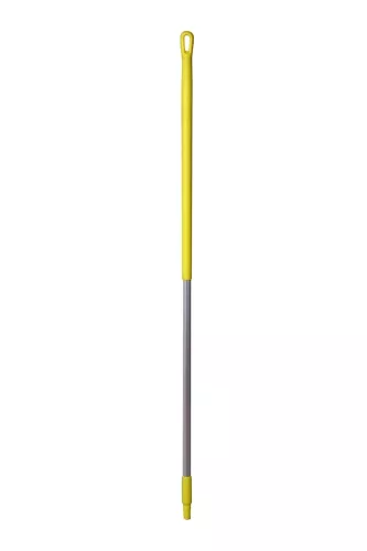 Vikan skaft 150 cm gult aluminium – lätt och hållbart skaft för professionell rengöring i färgkodade hygienmiljöer