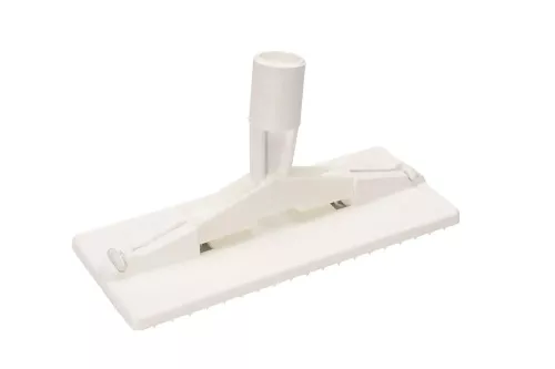 Vikan skurblockshållare för skaft vit i slitstark och hygienisk design, kompatibel med skaft för ergonomisk rengöring av golv och ytor, idealisk för storkök, livsmedelshantering och professionella rengöringsmiljöer