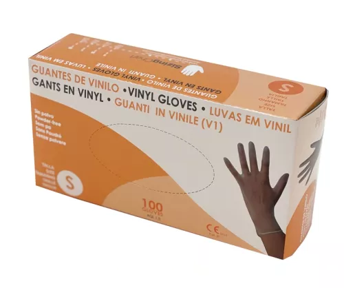Vinylhandskar New Mark opudrade storlek S – 100 st engångshandskar för hygien och skydd