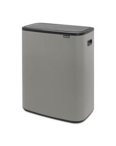 Brabantia Bo Touch Bin 2x30L Mineral Concrete Grey