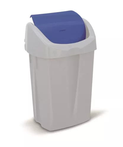 Rubbermaid Euro vipplockstunna 25L – hygienisk och slitstark avfallstunna med svänglock för enkel och beröringsfri avfallshantering, idealisk för kök, kontor och offentliga utrymmen